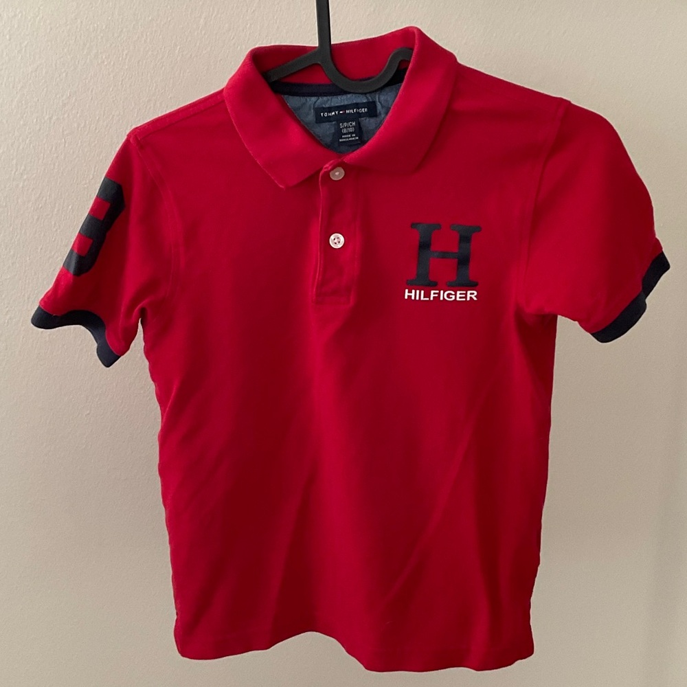 Tommy Hilfiger Kids Red Polo Shirt